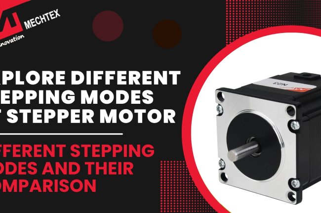 Exlpore diffirent stepping modes of a stepper motor