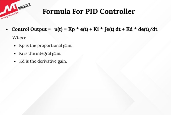 Comprehensive Formula for PID Controller in Control Systems
