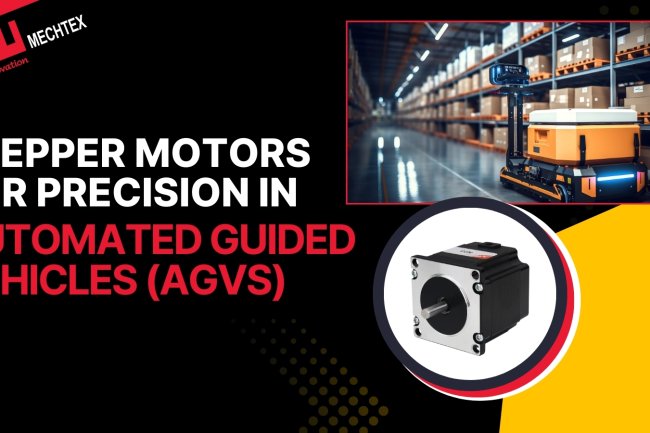 Stepper Motors for Automated Guided Vehicles (AGVs)