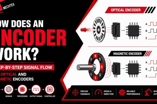How Does an Encoder Work? Step-by-Step Signal Flow for Optical and Magnetic Encoders